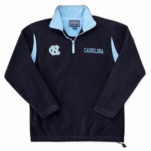 Vintage 90s Champion dark blue and Light Blue Quarter-Zip Pullover